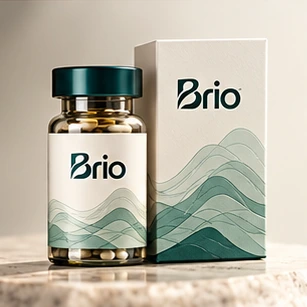 AgeWell vial and Brio packaging