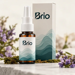 InnerCalm nasal spray and Brio packaging