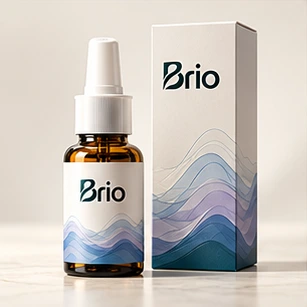 MindSpring nasal spray and Brio packaging