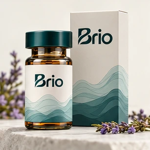 Quietude vial and Brio packaging